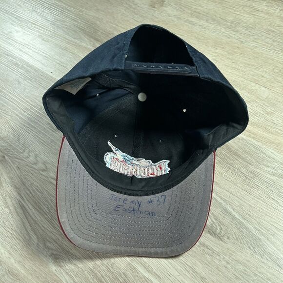 Vintage Houston Rockets Hat Snapback NBA Basketball Twins Blue Plain Logo Cap - Picture 3 of 8